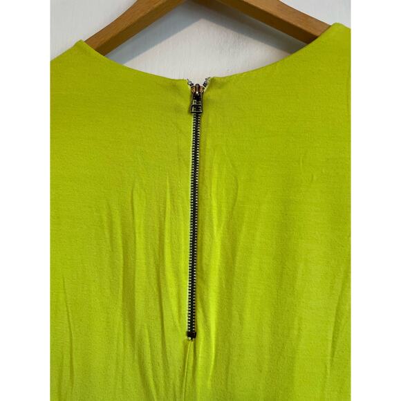 Lilly Aldridge for Velvet green dress long sleeve bodycon lined stretchy Size L - Picture 3 of 8